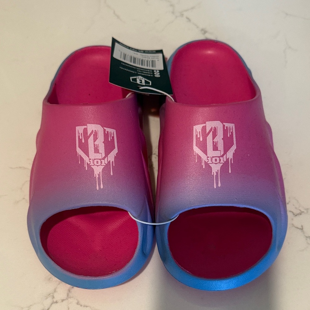 Kids Gradient Pink and Blue Slides